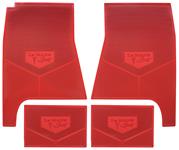 Floor Mats, Rubber, 1970-72 Pontiac, LeMans Sport w/Arrowhead Emblem