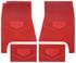 Floor Mats, Rubber, 1970-72 Pontiac, LeMans Sport w/Arrowhead Emblem
