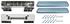 Armrest Base/Pad Kit, Front, 1964 A-Body, 1960-64 Corvair/Pontiac, 11"