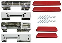 Armrest Base/Pad Kit, Front/Rear, 61-64 A-Body, 63-64 Bonneville/Catalina, 11"