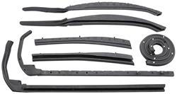Weatherstrip, Roof Rail, 1962-64 Corvair Convertible, 7-pc.