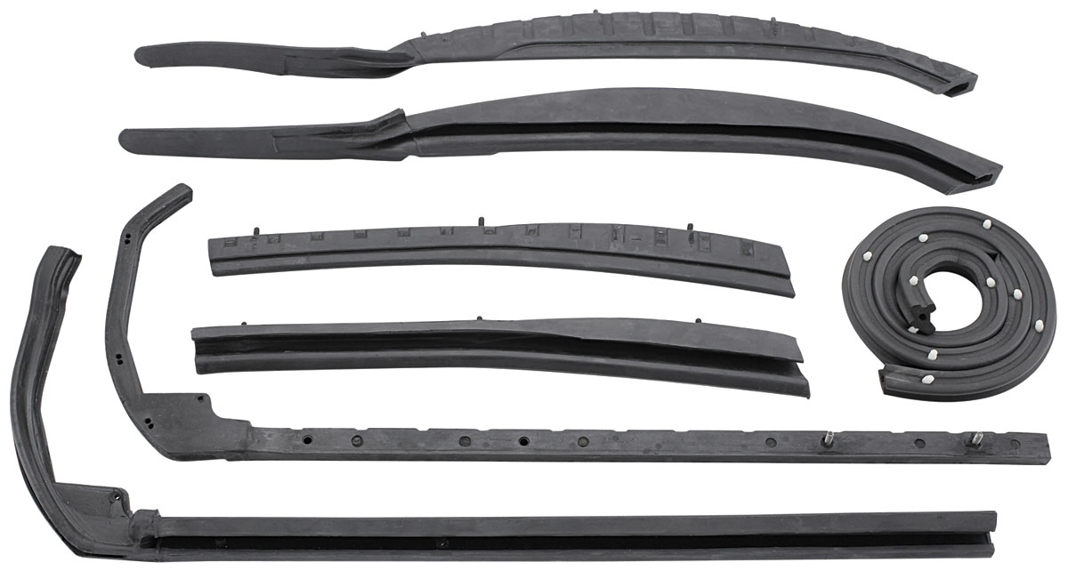 Metro Moulded Parts Weatherstrip, Roof Rail, 196264 Corvair