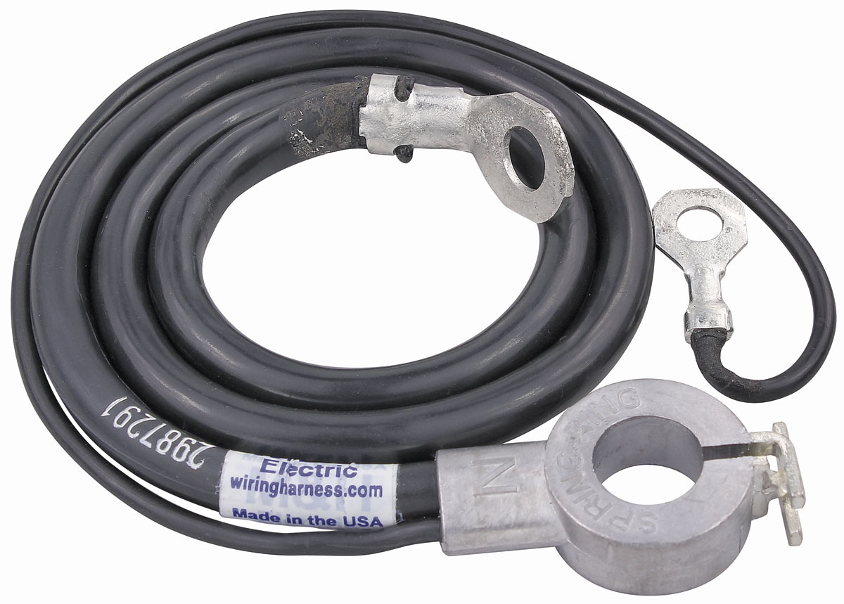 M&H Spring Ring Battery Cable, 196566 Chevelle/El Camino 6 Cylinder