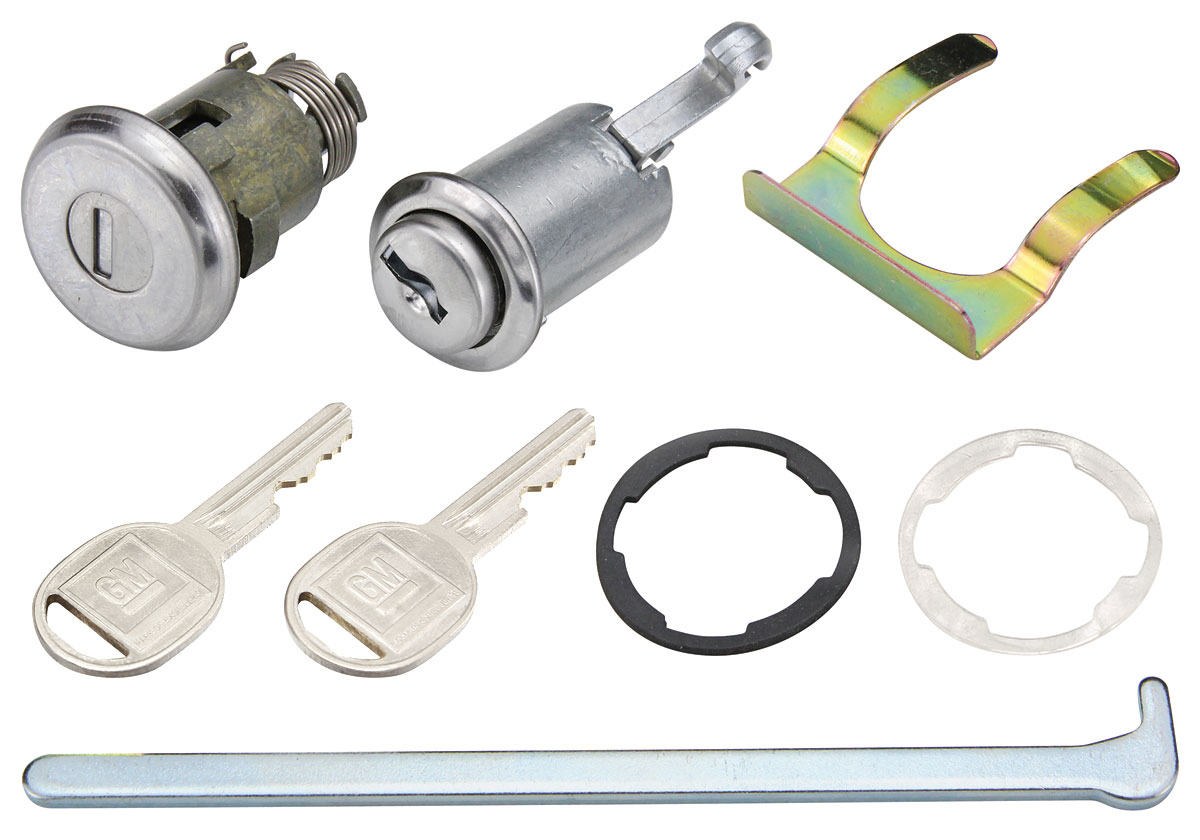 Lock Set, Glove Box/Trunk, 196465 Chevelle, w/ Original Style Keys
