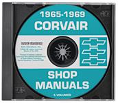 Service Manuals, Digital, Chassis/Body/Supplement, 5-Volumes, 1965-69 Corvair