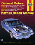Book, Repair Manual, 86-91 Eldorado/Seville, 86-93 Deville/86-92 Fleetwd, Haynes