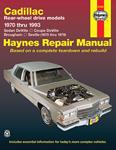 Book, Repair Manual, 1970-93 Cadillac, Rear Wheel Drive, Haynes