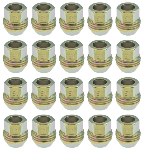Lug Nut, W/External Threads, 198288 Chevrolet/Buick, M12x1.5, KIT
