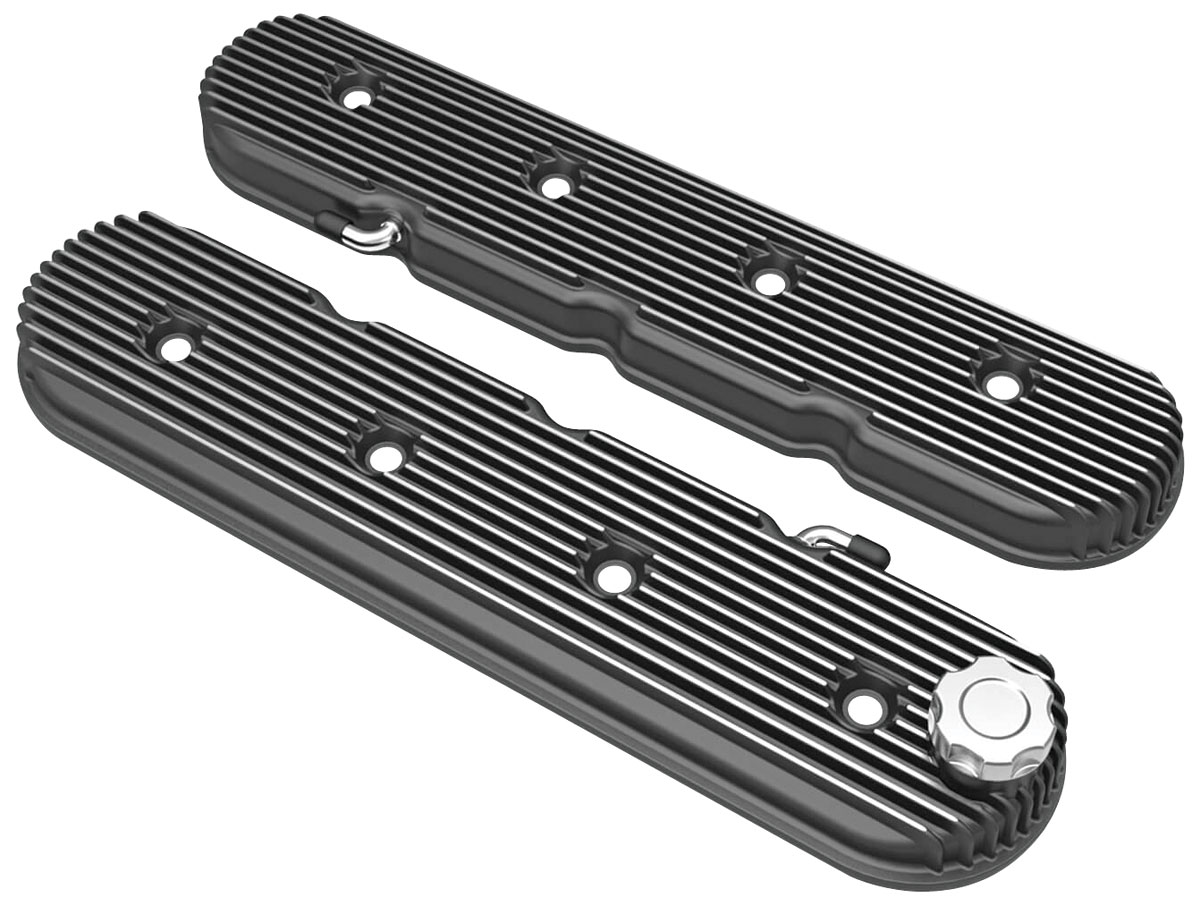 Holley Valve Covers, LS Vintage Finned
