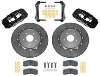 Disc Brake Set, Rear, Wilwood AERO4, 2004-09 XLR, 14.00" Carbon Ceramic Rotors