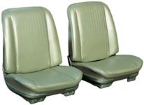 Seat Upholstery, 1968 GTO/Lemans, Front Buckets LEG