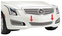 Grille Overlay, Mesh Bumper Center, 2013-2014 ATS exc. Platinum, Polished SS