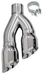 Exhaust Tip, Corsa, Pro Series, Twin 4", Side-Swept