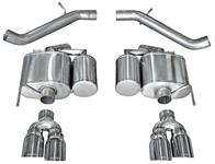 Exhaust System, Corsa, Sport, Axle-Back, 3" Dual Rear Exit, Twin 4" Tips