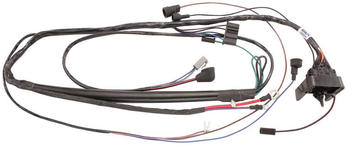 M&H Wiring Harness, Engine, 1969 Bonn/Cat, w/ HD 62Amp Alternator