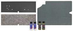 Trunk Area & Mat Restoration Kit, Vinyl, 1968 G/T/L, Convertible, Aqua