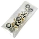 Nuts/Washers, Rotor Rings, Baer, Extreme+, Hex Head, NAS, 24 Pc