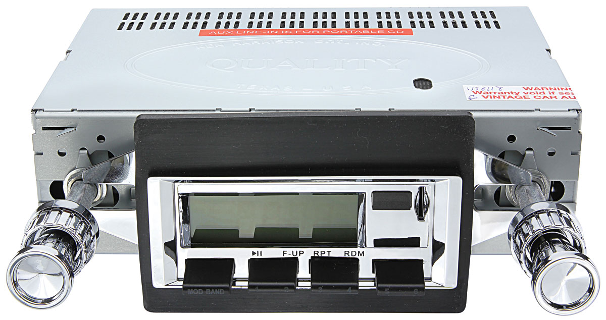 Vintage Car Audio Stereo, 100 Series, 197376 Bonn/Cat, Chrome