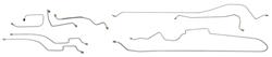 Brake Line Set, Manual Drum, 1963-64 Bonneville, Front of Crossmember