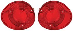 Lens, Tail Lamp, 1972 Chevelle, w/o Trim, Pair