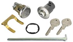 Lock Set, Glove Box/Trunk, 1961-62 Cutlass, Late Round Style