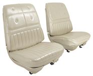 Seat Upholstery, 1970 Cutlass Supreme, Front Buckets LEG