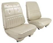 Seat Upholstery, Madrid Grain, 1970 Cutlass Supreme, Front Split Bench w/ Armrest PUI