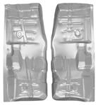 Floor Pan, Front/Rear Section, 1964-67 A-Body, Pair