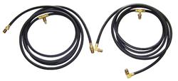 Hose Set, Convertible Top, 1954-55 Cadillac, Early 1955 w/ Top Hose Port
