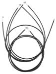 Heater/AC Control Cables, 1957-58 Cadillac, 4pc