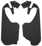 Trunk Side Panels, Double Black Panelboard, 1977 Cadillac DeVille, 2-Piece