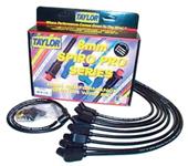 Spark Plug Wire Set, Taylor, Spiro-Pro 8mm, BB, Under Header, 90° Boot, HEI