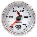 Gauge, Fuel Pressure, AutoMeter, Digital Stepper Motors, 2-1/16", 0-100PSI