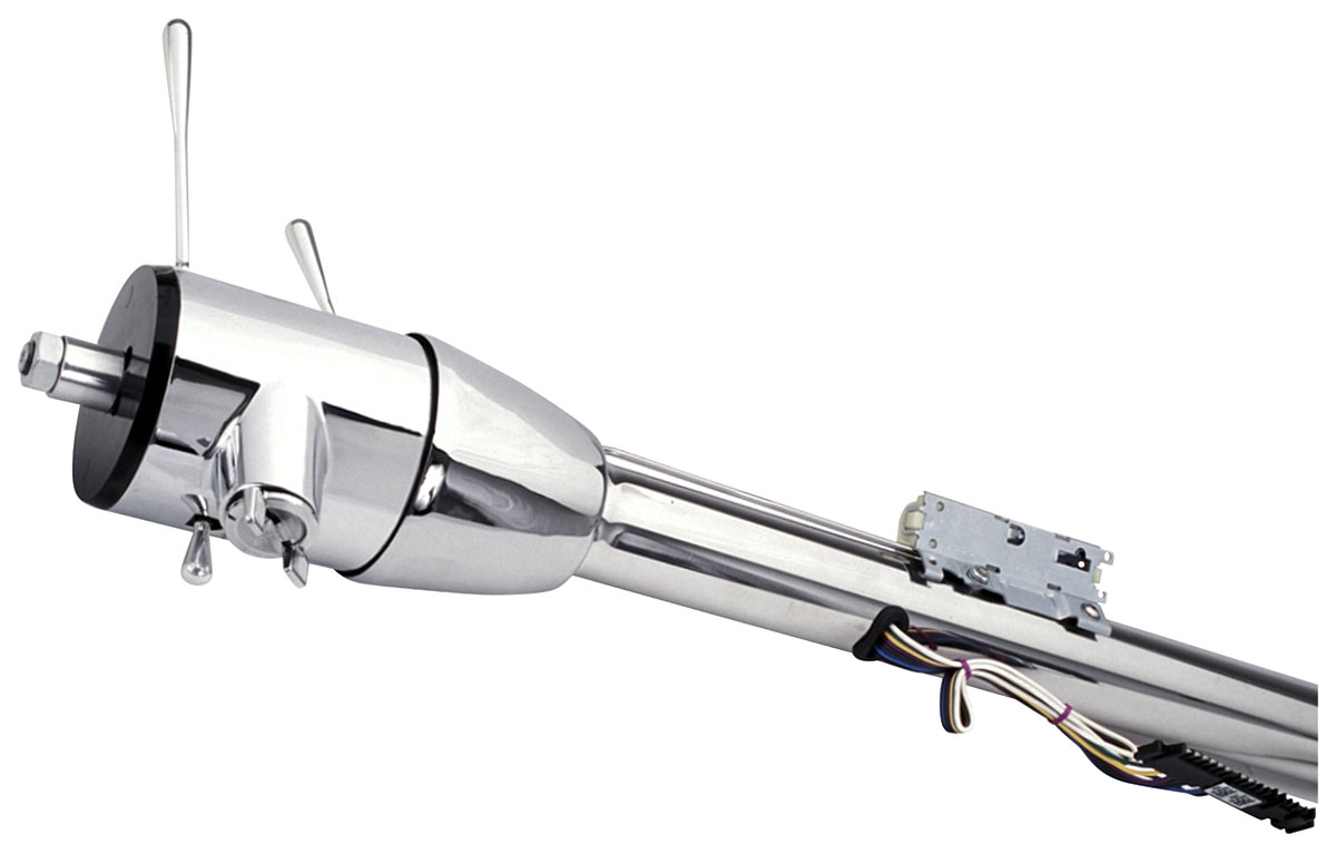 Steering Column, Flaming River, 196972 ABody, Floor Shift, Polished