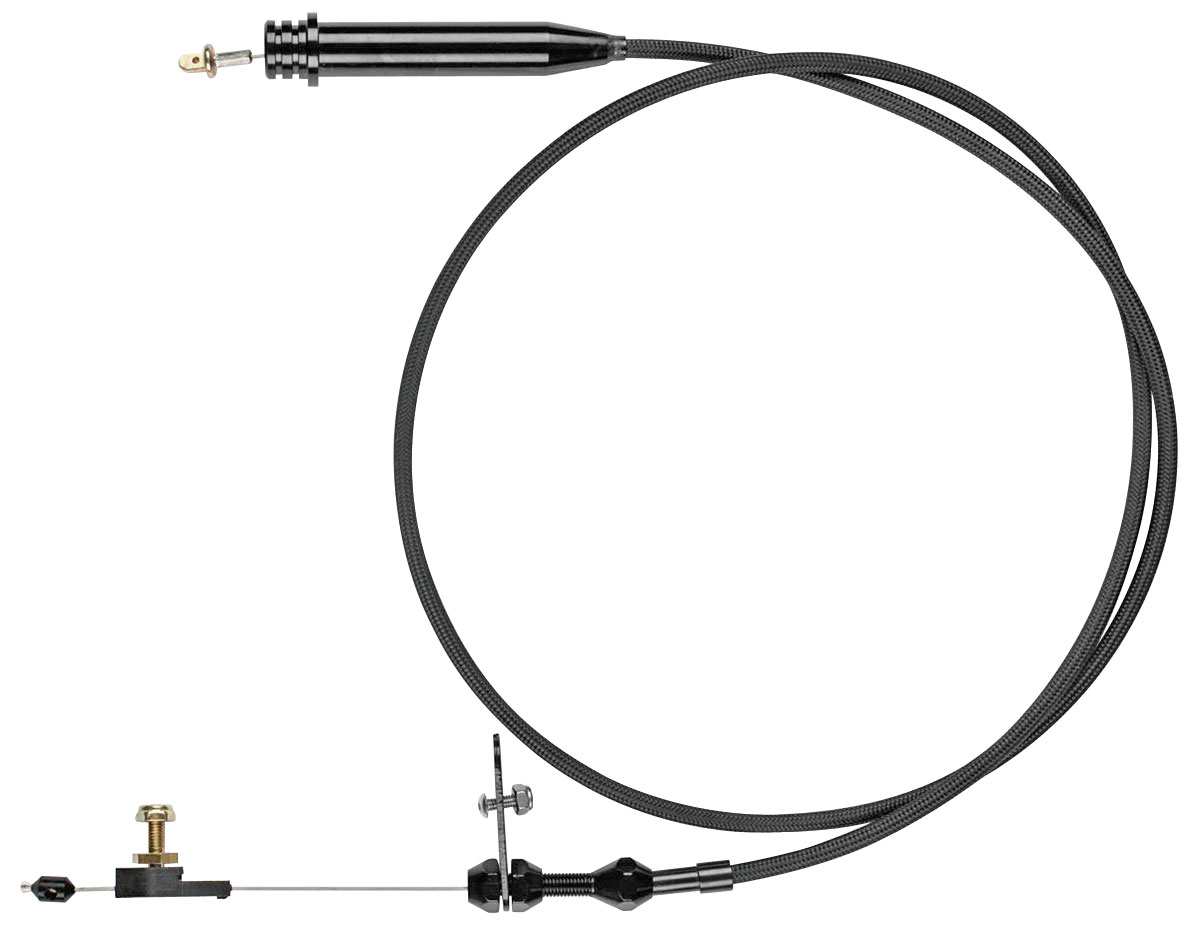 Kickdown Cable, TH350, Lokar, Black