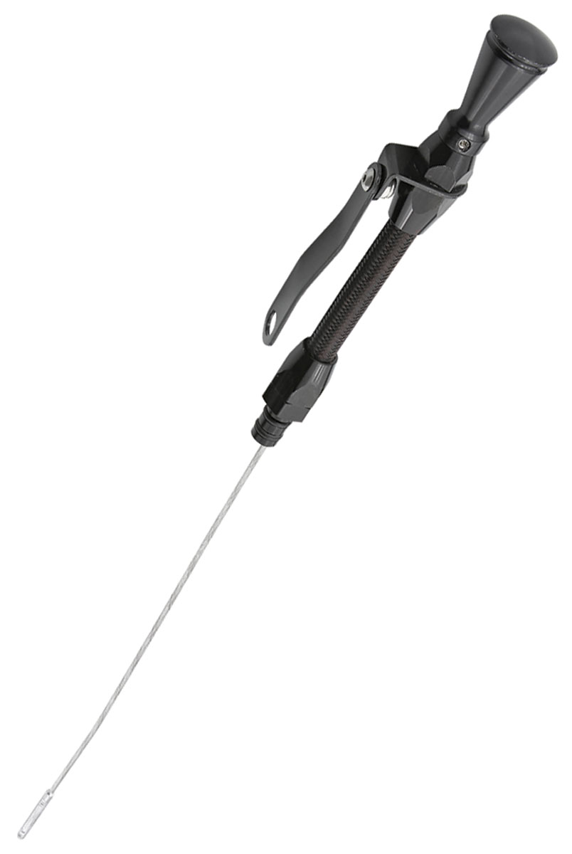 Engine Oil Flexible Dipstick, Stainless Steel SB Early, Black