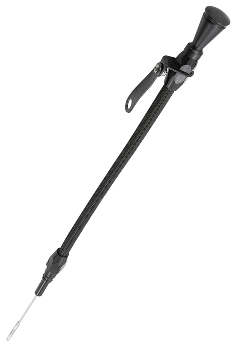 Engine Oil Flexible Dipstick, Stainless Steel BB 502, Black
