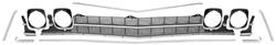 Grille Kit, 69 SS Chevelle/El Camino, w/o Center Molding, Deluxe