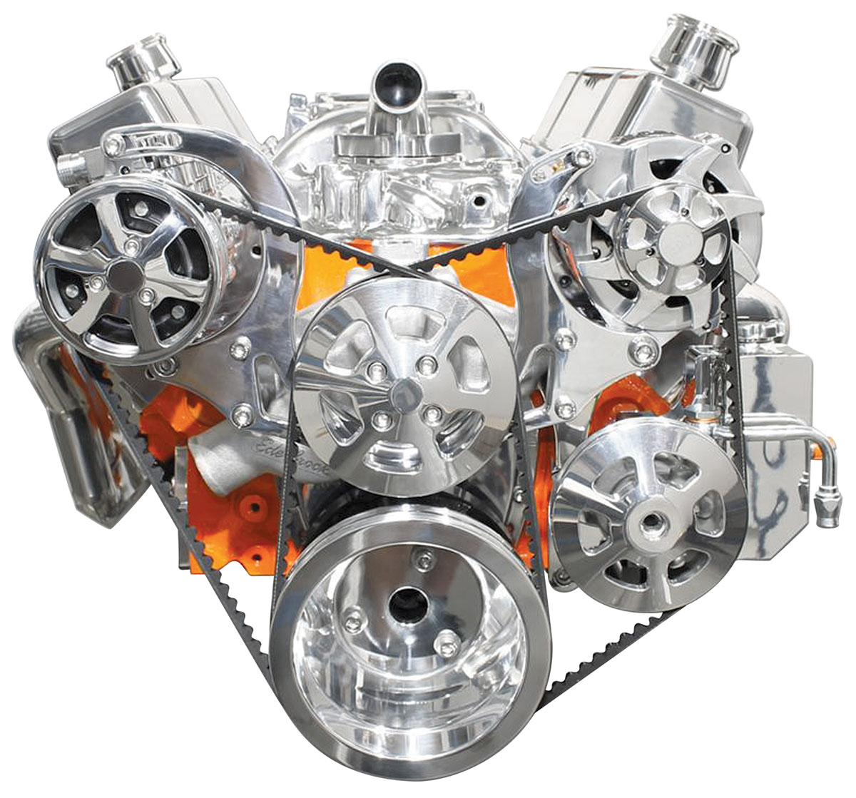 Eddie Motorsports Pulley System, VDrive, 196488 SBC, VBelt, w/PS