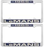 License Plate Frame, 1965 LeMans