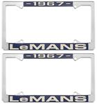 License Plate Frame, 1967 LeMans