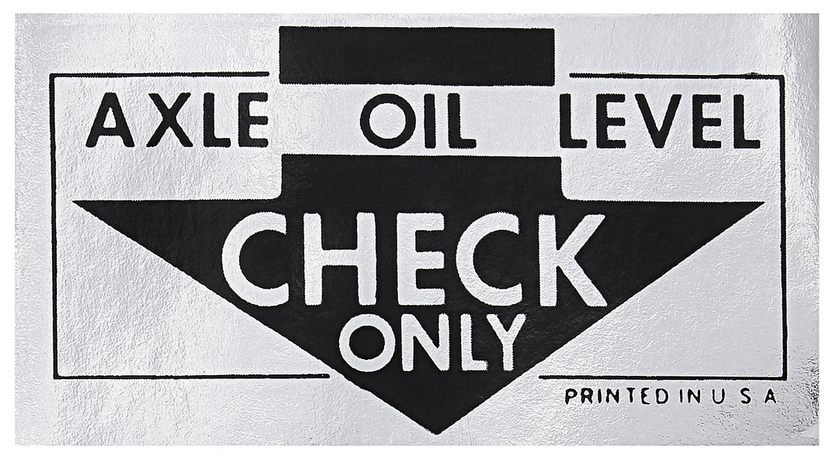 Photo of Decal, Oil Filter Replacement, 1962-64 Corvair/1962-64 FC w/AC
