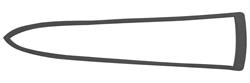 Gasket, Tail/Back-Up Lamp, 1965-69 Corvair, Housing to Body