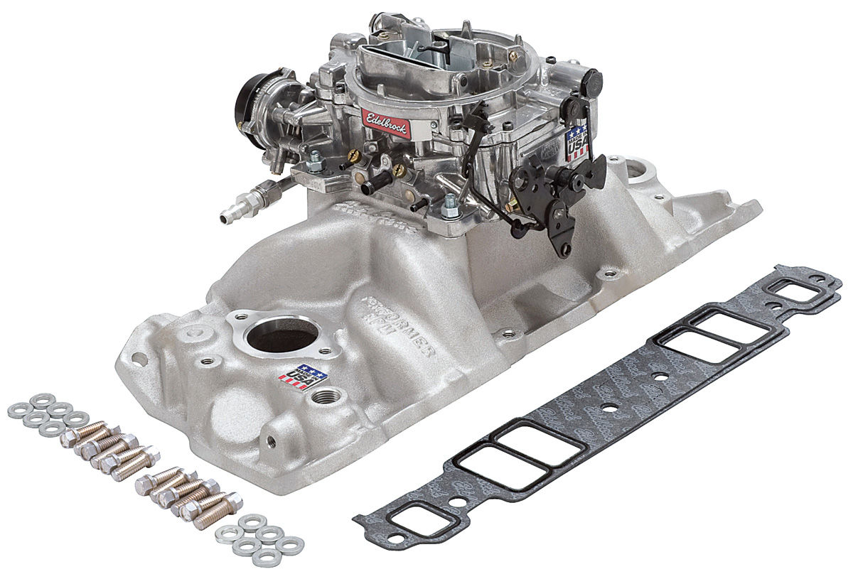 Edelbrock Manifold/Carb Kit, BigBlock, Performer/Thunder 800 Carb