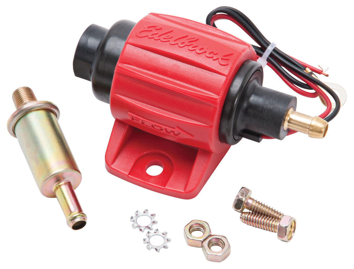 Fuel Pump, Micro Electric, Edelbrock, Universal, 30GPH, 23.5 PSI