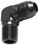 Adapter, AN to NPT, Earls, -6AN to 3/8"NPT, 90 Degree