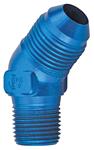 Adapter, AN to NPT, Earls, -8AN to 1/4"NPT, 45 Degree