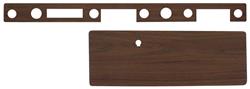 Dash Inserts, Woodgrain, 1971-72 Grand Prix, w/o AC, Gunstock Walnut, 3pc