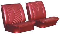 Seat Upholstery, 1965 GTO/Lemans, Front Buckets LEG