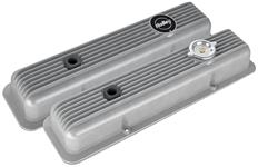 Valve Covers, Holley, Muscle Series, Small Block Chevrolet, Finned
